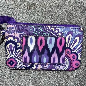 Vera Bradley ID case/zip card holder with lanyard!